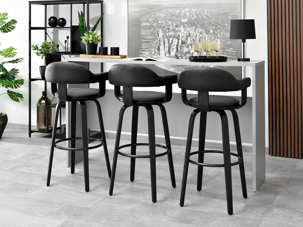 Hocker sort industriel sort ben BLACK HOCKER