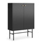 Sort to-dørs kommode SPELLO