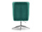 Velourlænestol med grønne kromben BILBAO