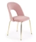 Rosa stol med gyldne ben Arco