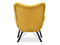Lænestol med gule, sorte ben DALTON