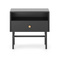 Sort sengebord med skuffe SPELLO