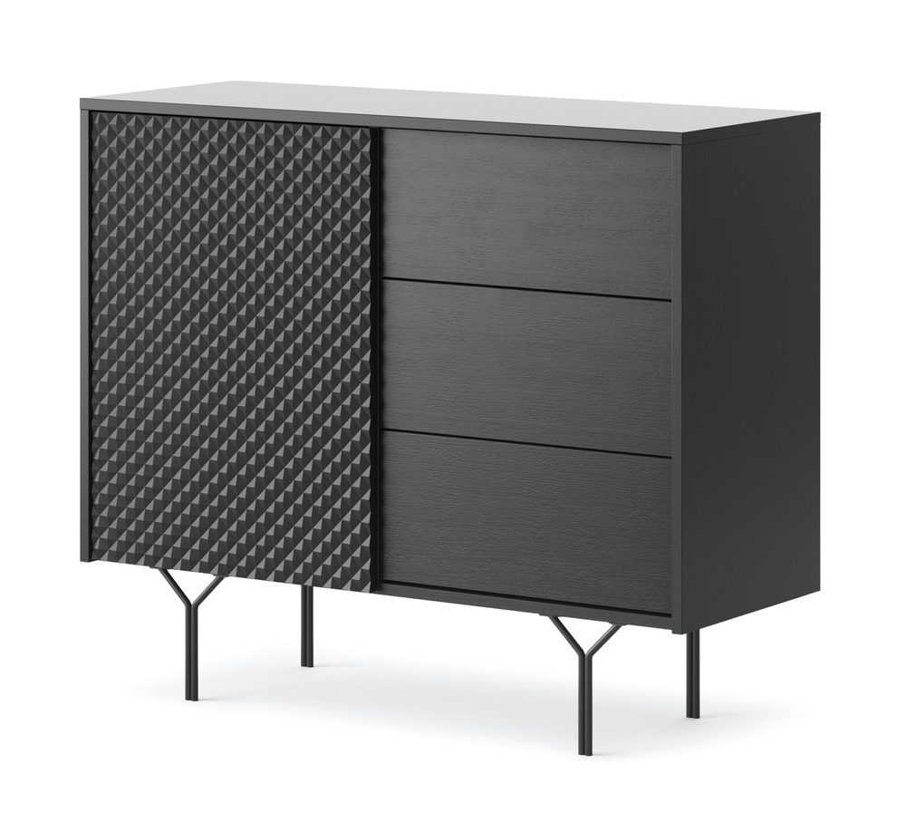 Lille kommode sort RAVEN