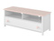 Tv-bænk hvid / pink 85 cm Luna