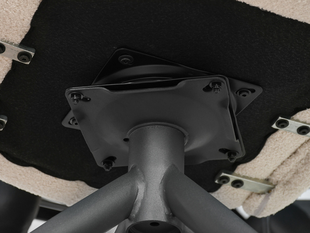 Boucle Chair Cream Black Legs MADELINE