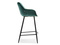 Grøn velour hocker/sorte ben LUCENA