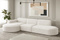 Hjørnesofa creme venstre PARMA L
