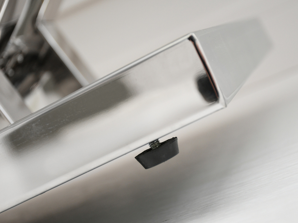 New York-konsol, grå marmor, spejlkrom TOBAGO