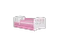 Børneseng med skuffe 80x180 hvid/ lyserød CLASSIC