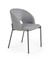 Grå stol med sorte ben ALEPPO