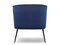 Velourlænestol marineblå sorte ben ESTEL