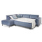 Hjørnesofa sovesofa blå venstre Busto