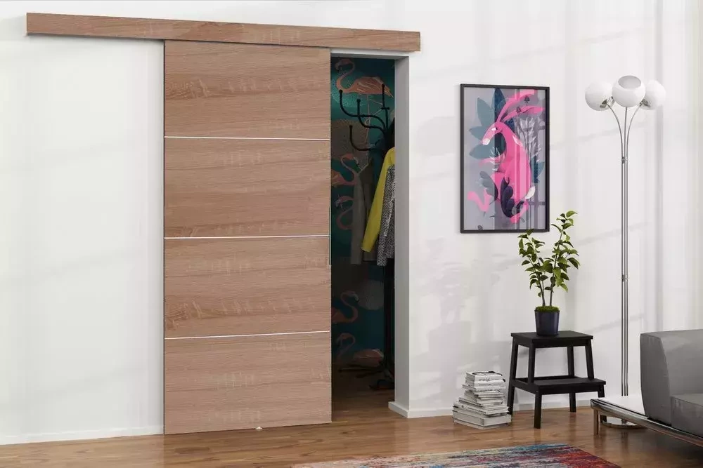 Skydedør Malibu Plus 80 cm sonoma eg