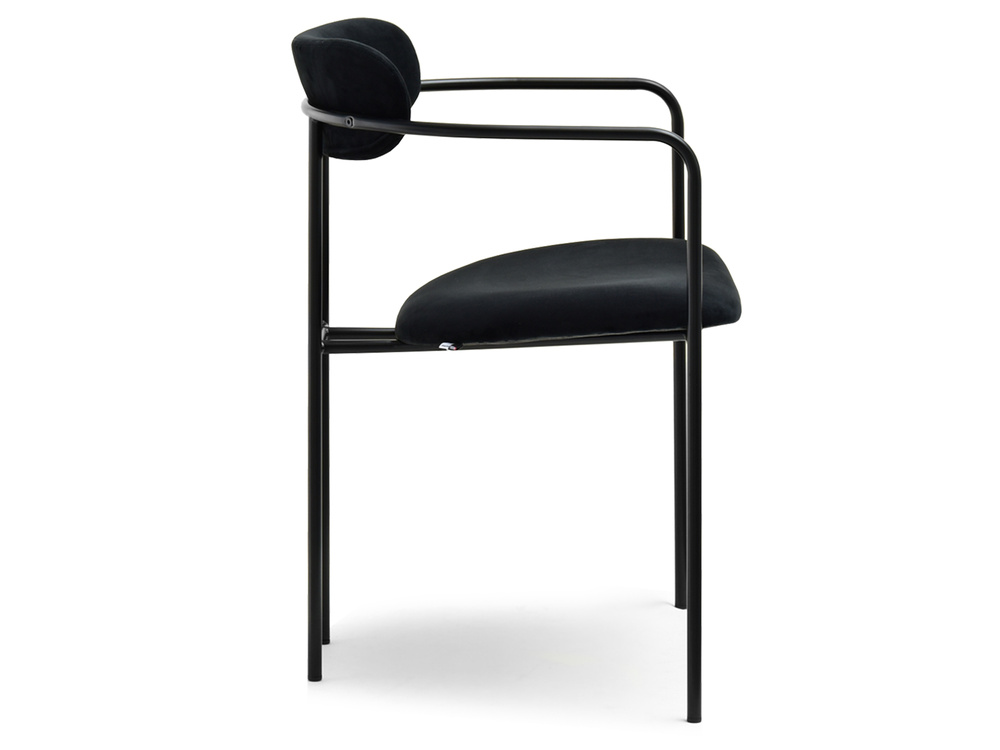 Velourstol sort, sorte ben MALAGA