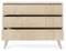 Beige kommode med skuffer FOREST