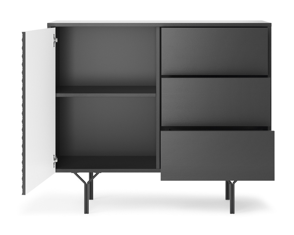 Lille kommode sort RAVEN