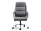 Kontorlænestol med grå kromben LUKS