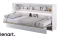 Vægseng hvid højglans 90x200 Bed Concept BC-06