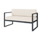 Sofa til have beige/ sort MONAKO