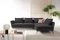 Hjørnesofa med sovefunktion grafit til højre Calabrien