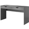 Grå skrivebord med skuffer 140 cm MATINO