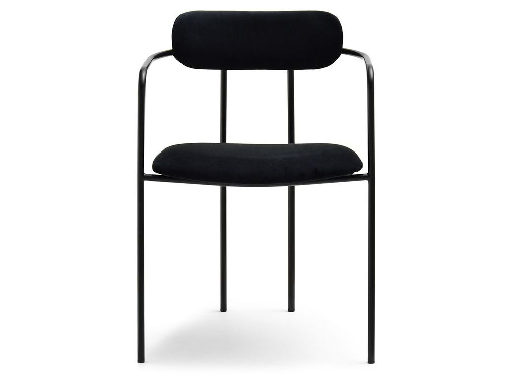 Velourstol sort, sorte ben MALAGA