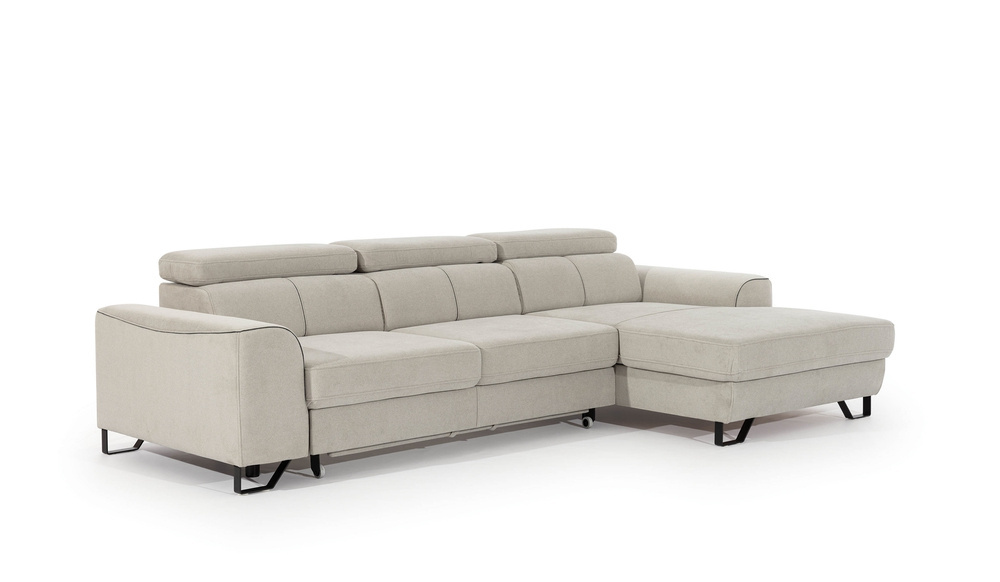 Hjørnesofa med beholder sort ASTI MINI