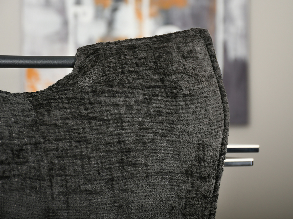 Polstret stol sort ben sort RACHEL