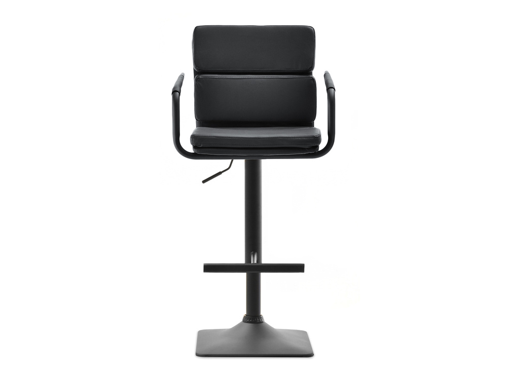 Hocker sort økologisk læder sort ben ROTTO