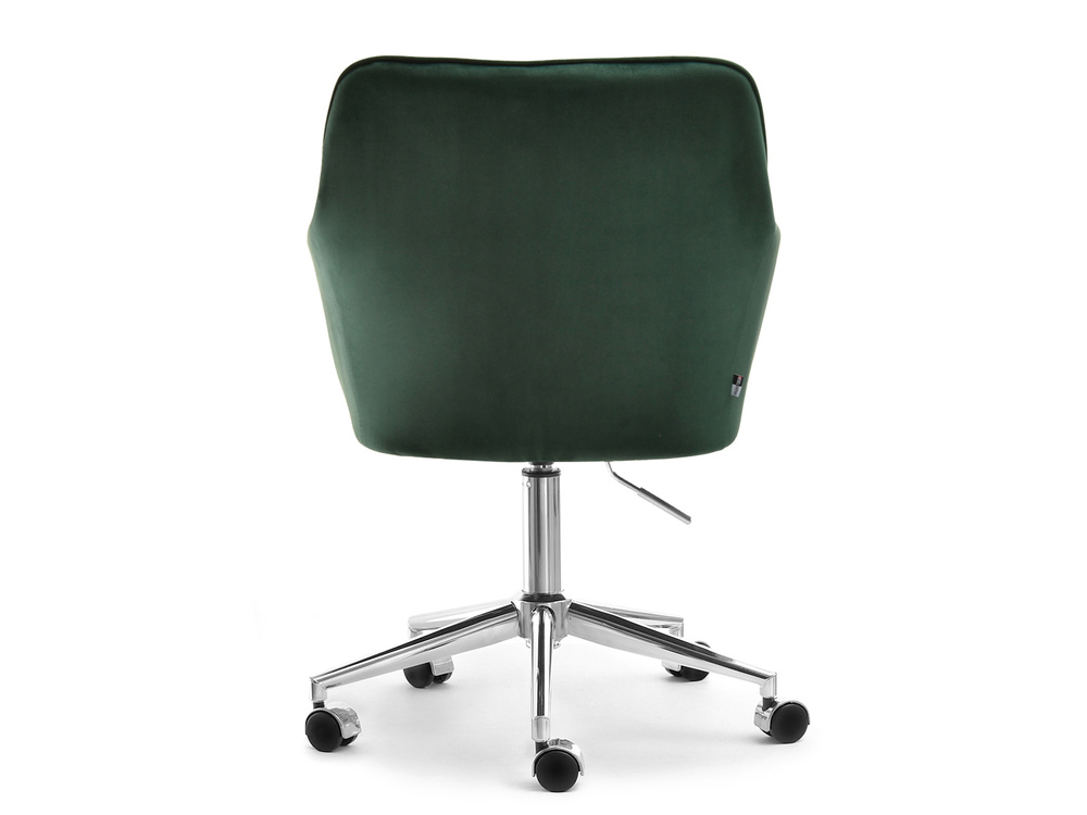 Grøn lænestol med kromben ISLA