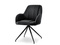 Moderne stol med sort sæde og sorte ben CHIARA