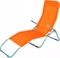 Sammenklappelig liggestol orange 160 x 58 x 97 cm