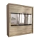 Skydedørsgarderobe 200 cm eg sonoma MAI IV