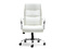 Kontorlænestol med hvide kromben LUKS