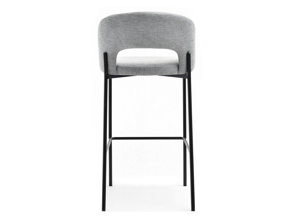 Hocker moderne grå sorte ben GUIDO