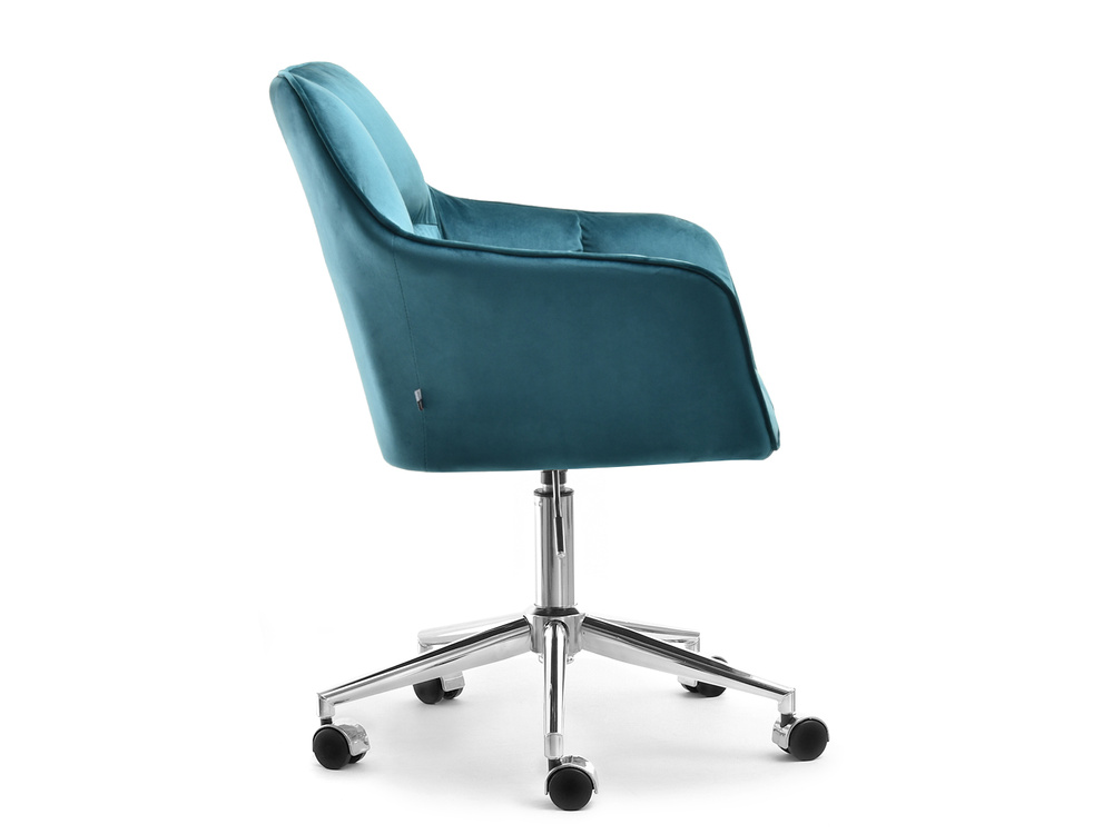 Turkis lænestol med kromben ISLA