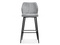 Hocker grå sorte ben GASPAR