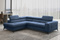 Mørkeblå hjørnesovesofa venstre ANORA