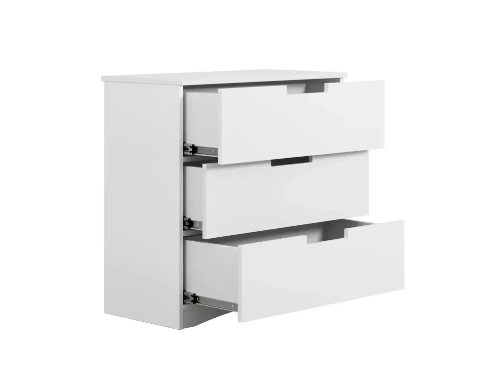Hvid kommode med skuffer CLASSIC