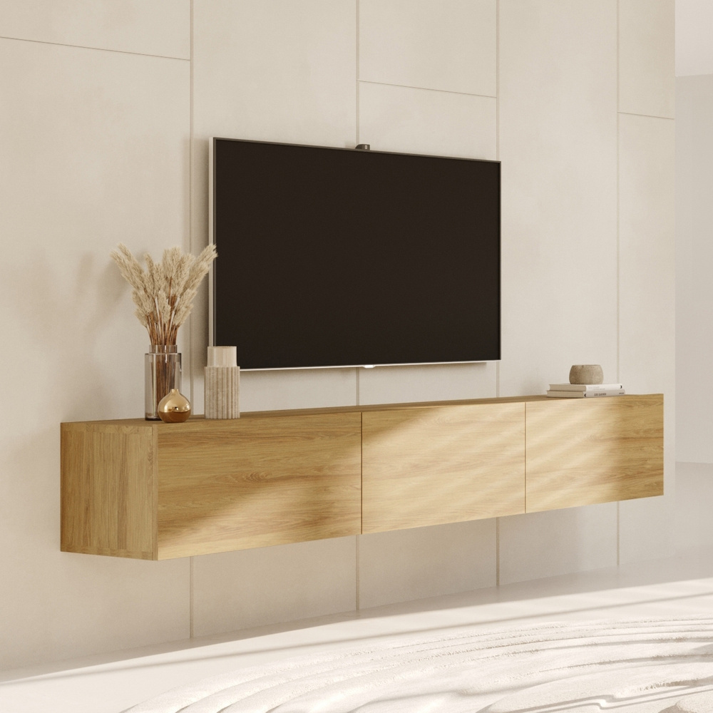 Væghængt tv-bænk 180 cm DALLAS