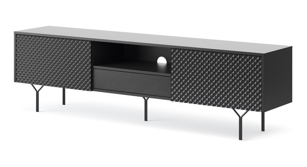 Sort tv-bord 180cm RAVEN
