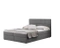 Kontinentalseng Berlin med opbevaring 200x200 mork grå