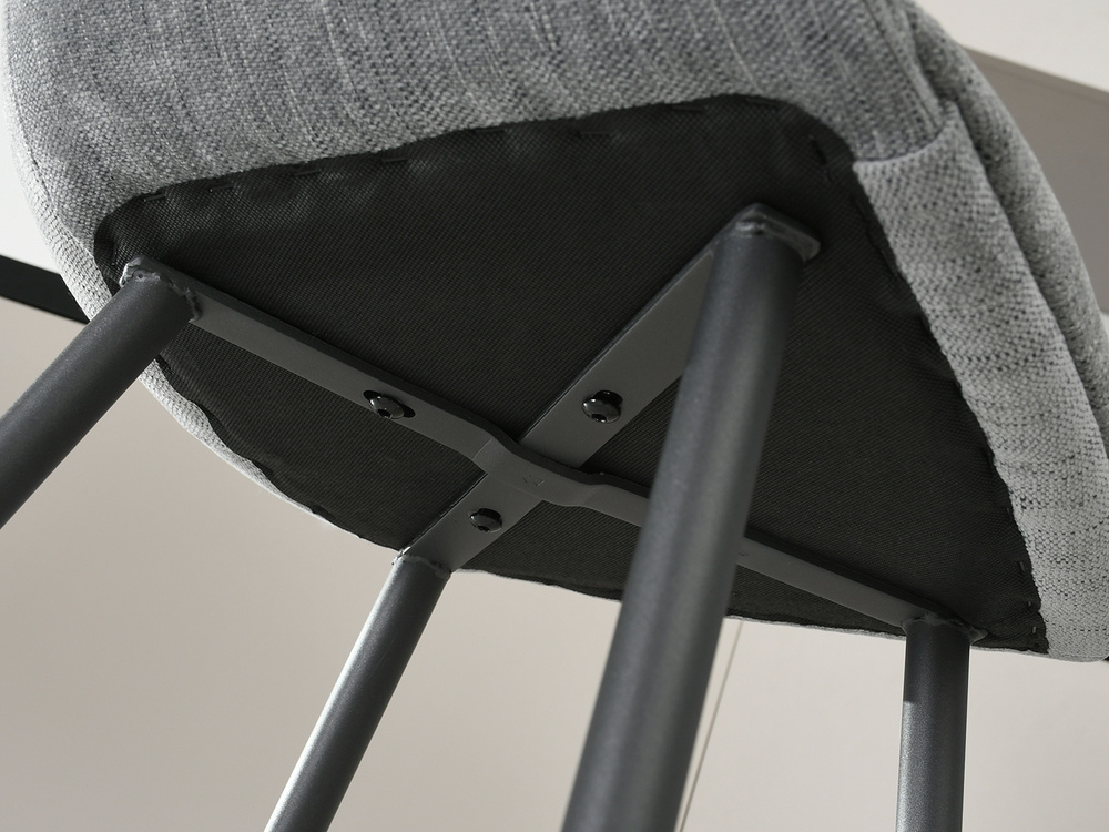 Hocker grå ask sort ben MIGEL