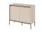 En lille beige kommode på benene TREND