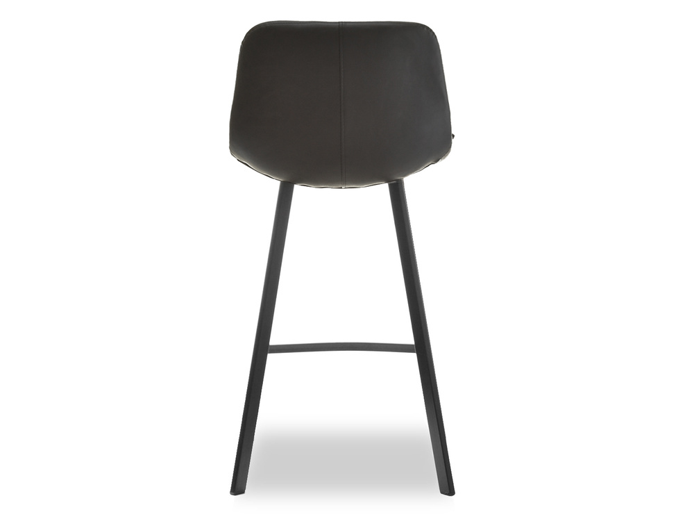 Hocker sort økologisk læder sort ben GOBI