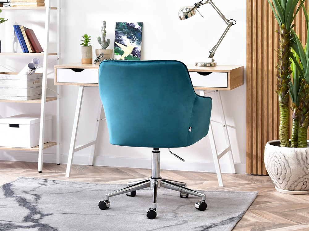 Turkis lænestol med kromben ISLA