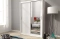 Hvid garderobe med spejl 130 cm MAI