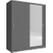Grafit garderobe med spejl 150 cm MAI