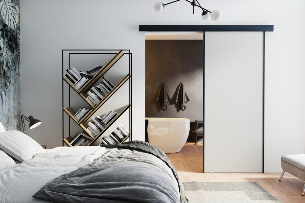 Skydedør Marti 100 cm hvid