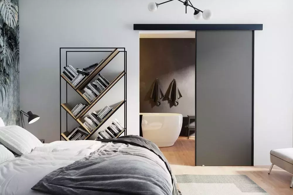 Skydedør Marti 90 cm grafit